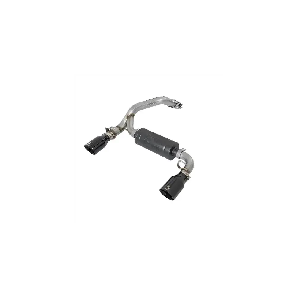 Takeda 3" Axle-Back Exhaust System w/ Black Tip - AFE49-33104-B